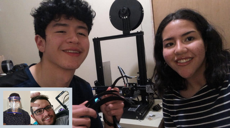 Young Volunteers Create Face Shields For Donation in Nogales, Mexico.-The Border Reports