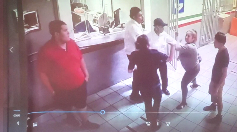 Scuffle at the border