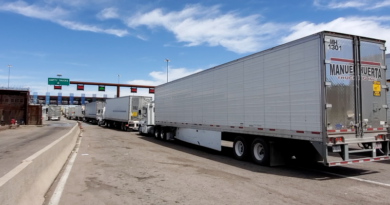 Trailers Crossing the Border