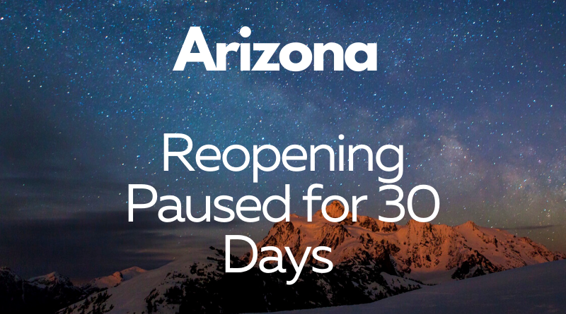 Arizona Reopening Paused