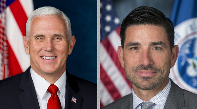 Chad Wolf and Mike Pence