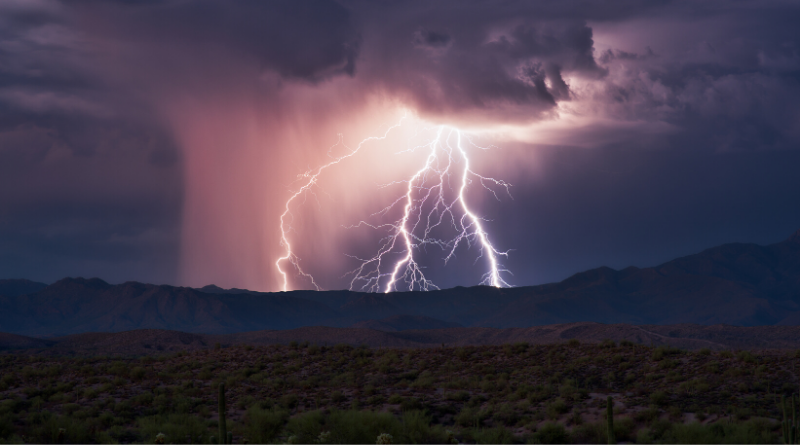 Lightning strikes
