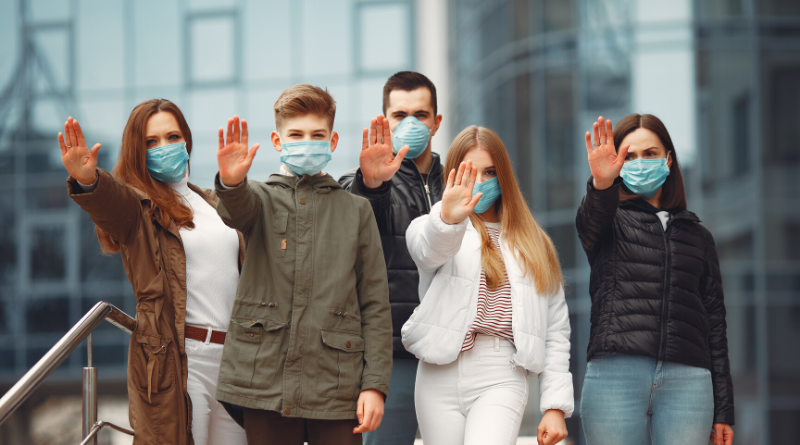 Young People With FaceMasks