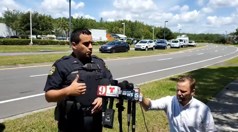 An Hispanic male was killed this morning in a shooting near the ICE building in Orlando, Florida. (OPD)