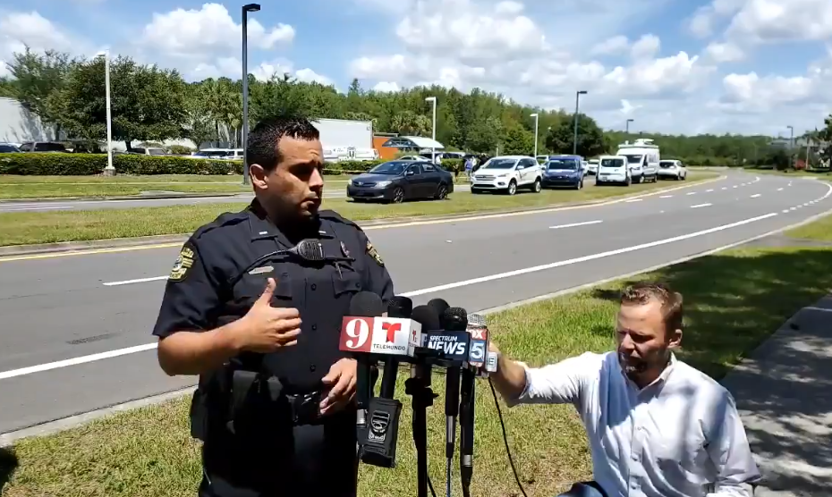 An Hispanic male was killed this morning in a shooting near the ICE building in Orlando, Florida. (OPD)