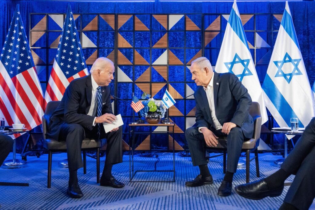 Joe Biden visita Israel y se reúne con el primer ministro Benjamín Netanyahu.