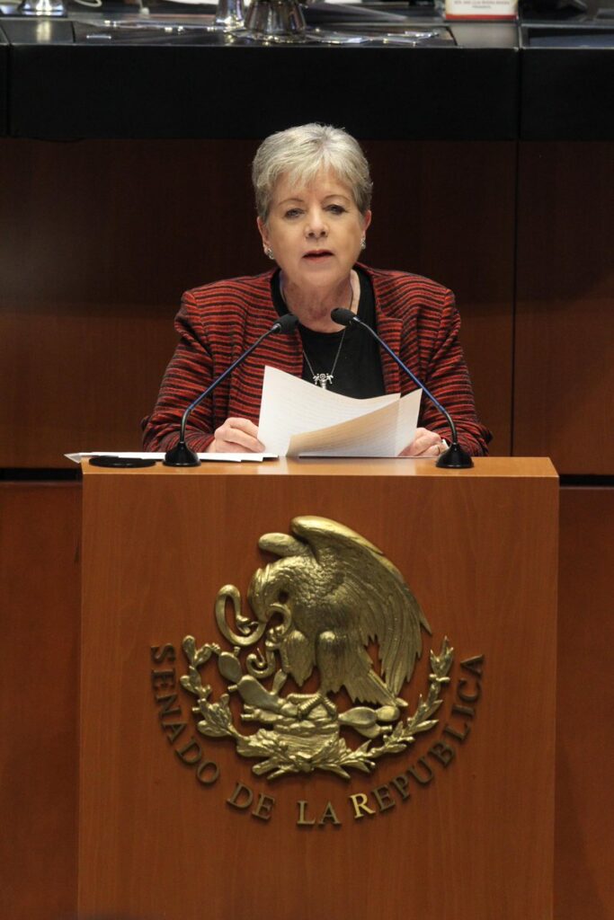 Alicia Bárcena, secretaria de Relaciones Exteriores.