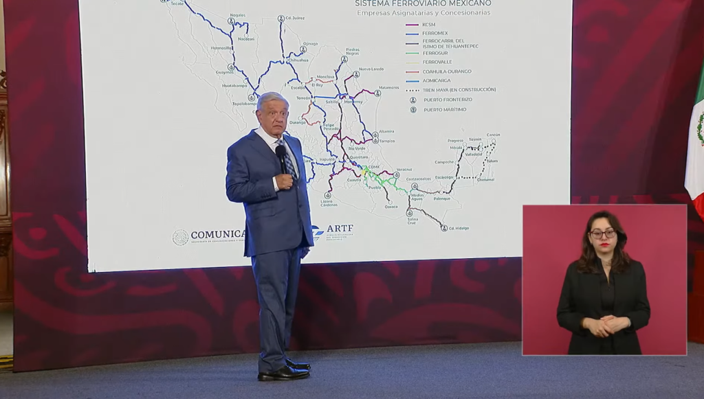 AMLO anuncia decreto para trenes