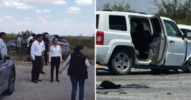 En redes sociales difundieron imágenes con Sheinbaum en el lugar de los hechos. (Foto X)