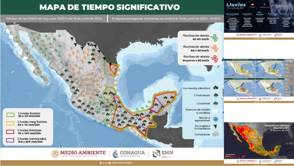 Clima: Tormenta tropical Alberto amenaza el noreste de México