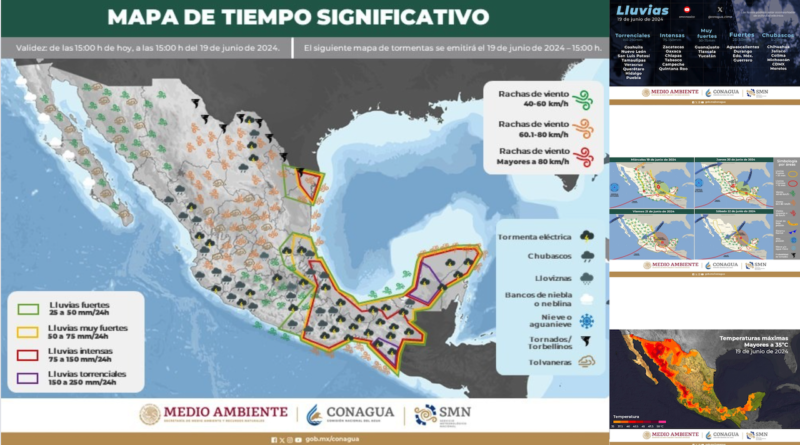 Clima: Tormenta tropical Alberto amenaza el noreste de México