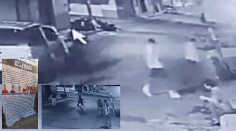 Clips de cámaras de seguridad y narcomantas se desprendieron tras la masacre en León, Guanajuato. (Especial)