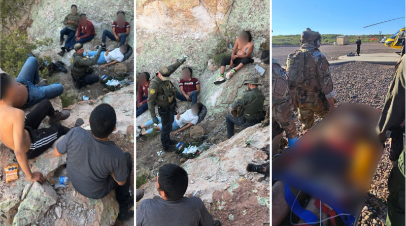 Operativo de rescate de migrantes en Peloncillo Mountains por la Border Patrol de Douglas. (📸 Border Patrol)