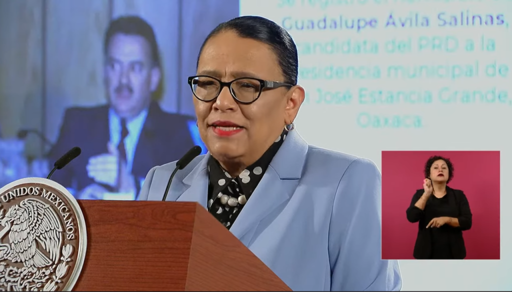 Rosa Icela Rodríguez Velázquez, secretaria de Seguridad y Protección Ciudadana.