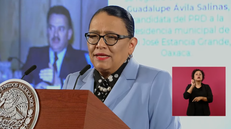 Rosa Icela Rodríguez Velázquez, secretaria de Seguridad y Protección Ciudadana.
