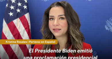 Kristina Rosales, portavoz en el Departamento de Estado de EU.