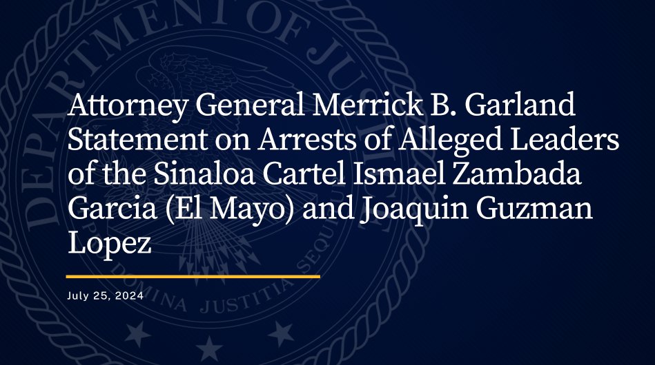 Capturan al Mayo Zambada y a hijo del Chapo Guzmán en Texas