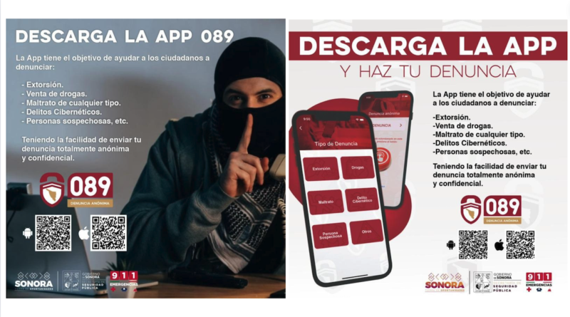 Seguridad Pública lanza app móvil 089 para denunciar delitos en Sonora