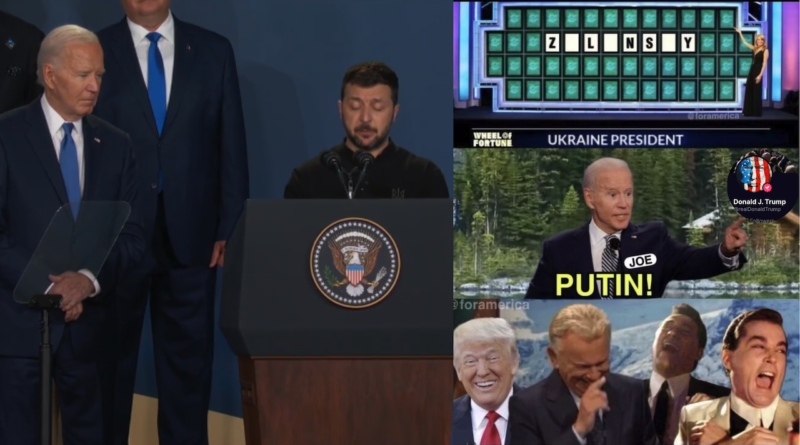 Biden confunde nombres; Zelensky con Putin y Kamala con Trump en la OTAN.
