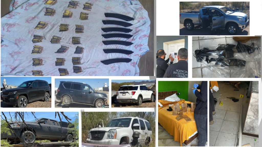 Operativos en Caborca: Decomisan arsenal y vehículos en Sonora