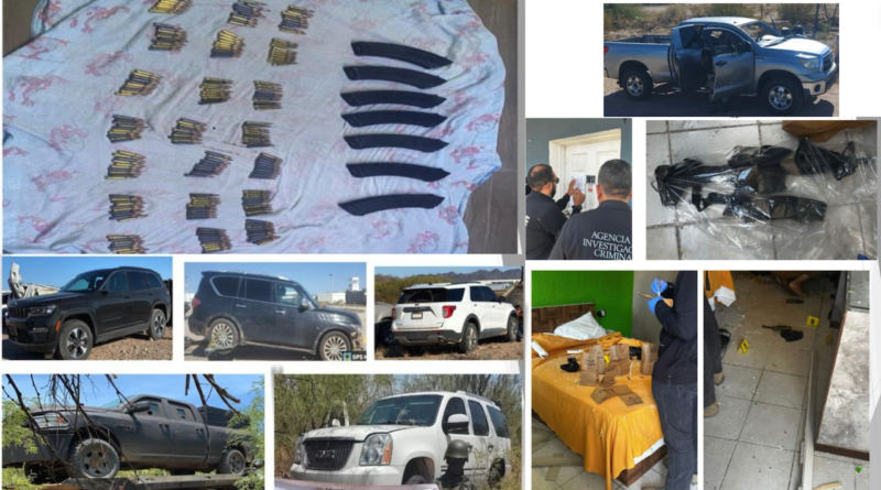Operativos en Caborca: Decomisan arsenal y vehículos en Sonora