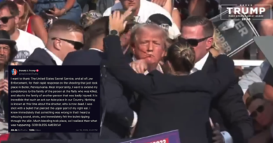 Donald Trump envía mensaje tras atentado en Pennsylvania.
