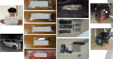 Decomiso de drogas y armas en operativo en Nogales.