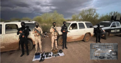 En una acción coordinada, fuerzas policiales de los tres órdenes de gobierno aseguraron dos vehículos con artefactos bélicos en Hermosillo.