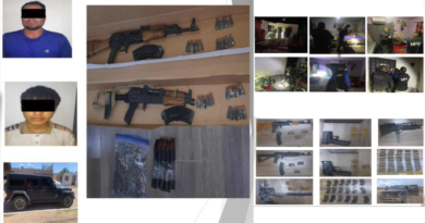 SONORA.- Agentes federales detienen a tres y hallan armas y explosivos en zonas rurales de los municipios de Caborca, Sonoyta y Átil. 📸 Especial-The Border Reports