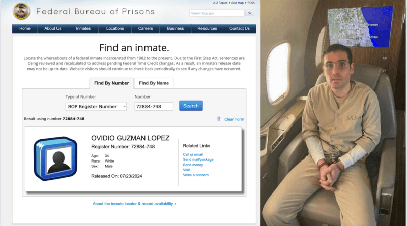 Ovidio Guzmán López libre, difunden en redes. (Photo BoP)