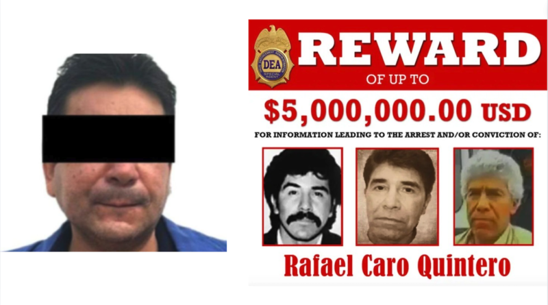 Rodrigo Páez Quintero extraditado a EU, presunto sobrino del capo Rafael Caro Quintero, “El Padrino”.