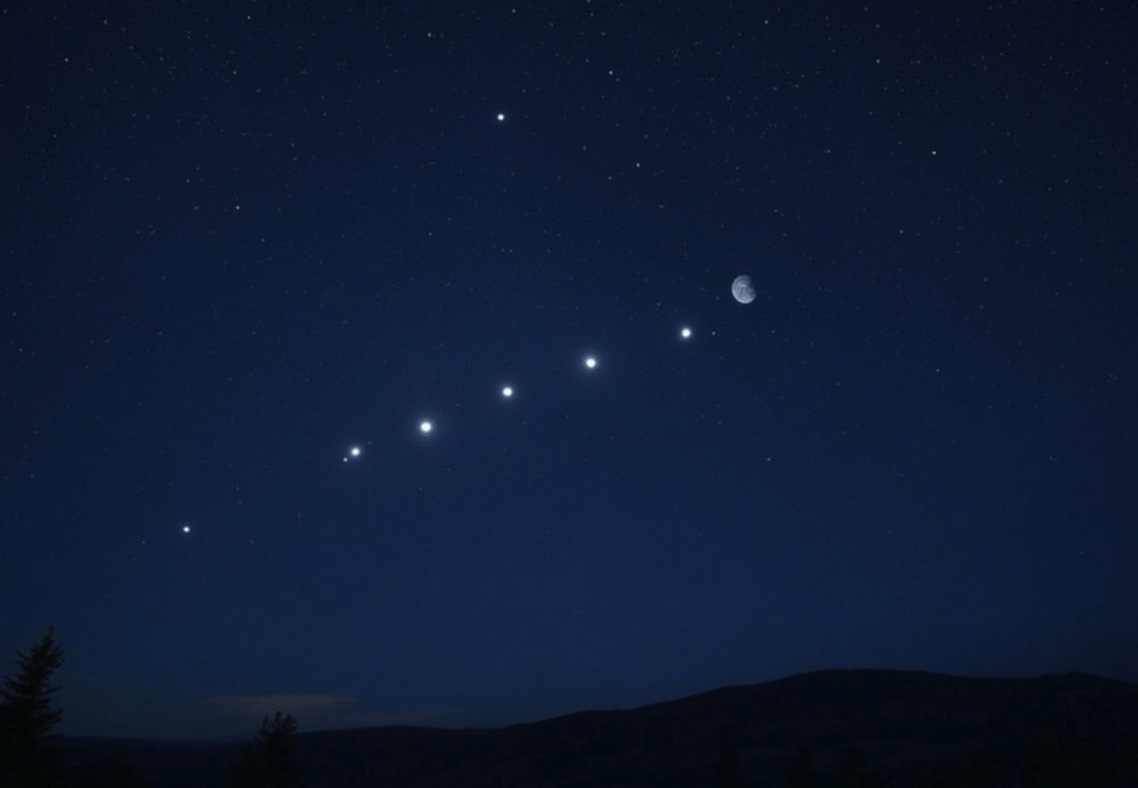 Fenómeno astronómico: Seis planetas se alinean hoy. Foto Grok