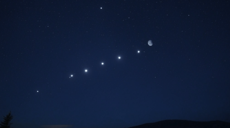 Fenómeno astronómico: Seis planetas se alinean hoy. Foto Grok