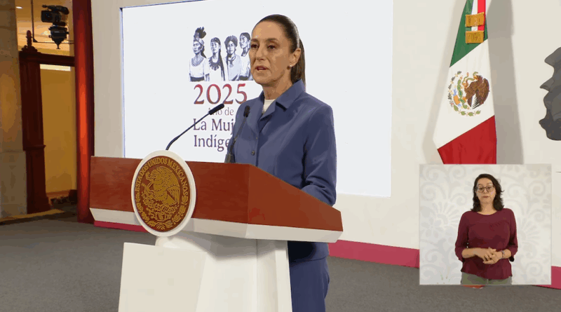 Claudia Sheinbaum, Mañanera del Pueblo. (Captura)