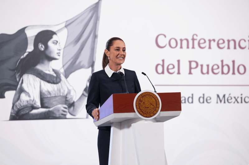 Claudia Sheinbaum, califica de insostenible la imposición de aranceles al acero mexicano por Estados Unidos.