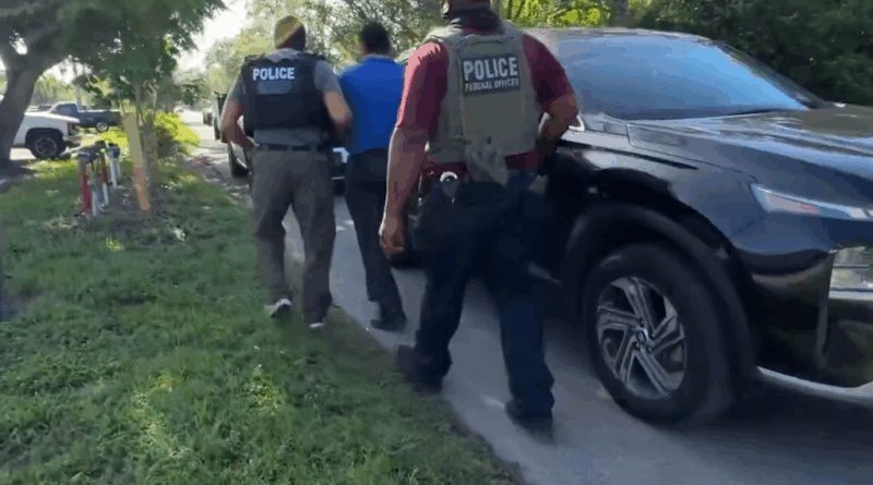 ICE arresta mexicano en Florida; tenía dos deportaciones. Pic ICE