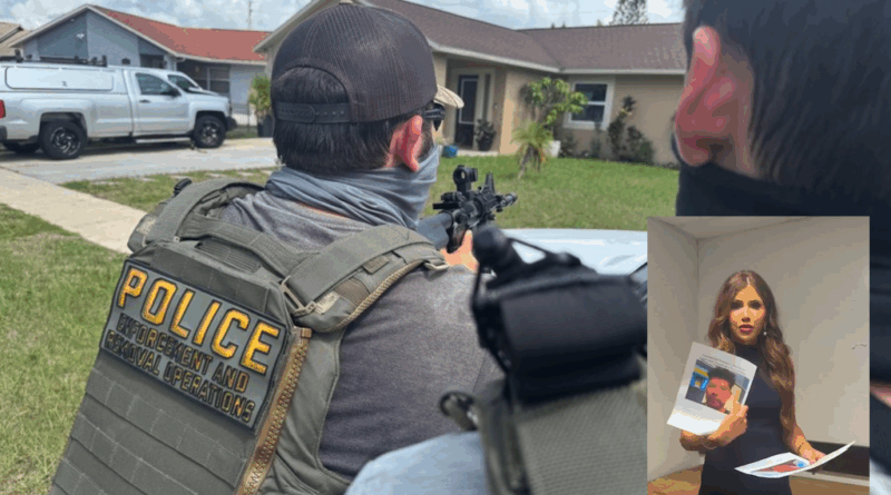 Kristi Noem exhibe arrestos migratorios de personas con antecedentes criminales. (Pic ICE y DHS).