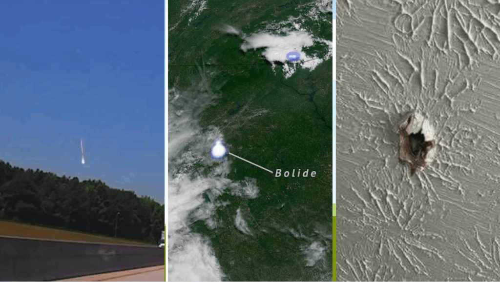 Meteorito impacta en Georgia, causa daños en el Condado Henry. (Pic NASA, Redes)