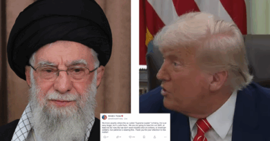 Trump advierte a lider supremo Ali Khamenei.