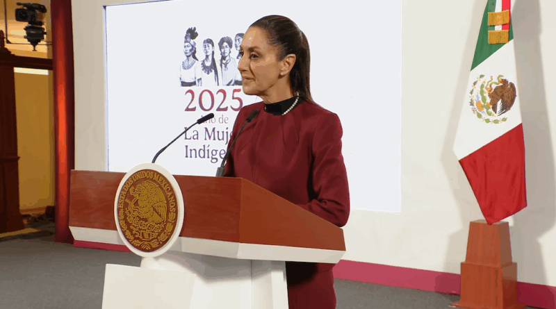 Claudia Sheinbaum en la mañanera del pueblo de hoy miércoles 25 de junio 2025.