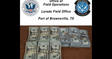 Decomisan dólares en Brownsville. (CBP)