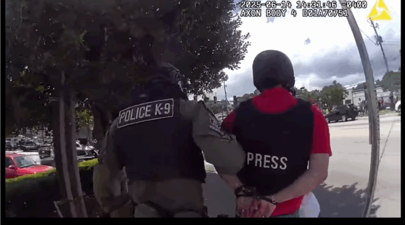 Mario Guevara, body cam de su arresto es liberado por la Policía. (Doraville Police).