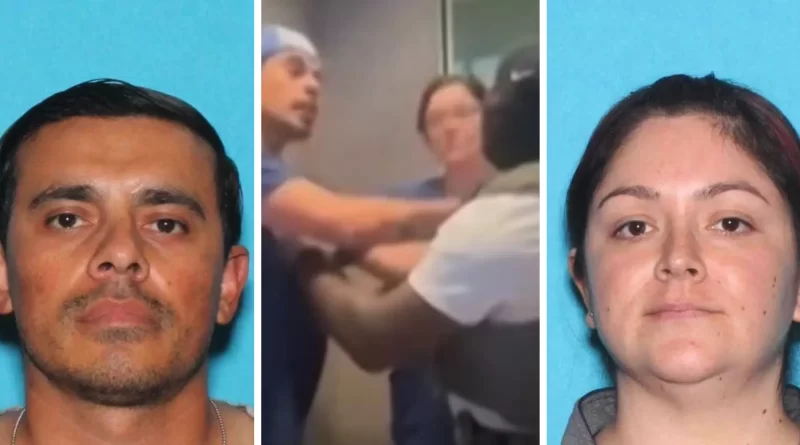 Ataque en Riverside, acusan empleados médicos por obstruir al ICE.📸 USJustice-The Border Reports
