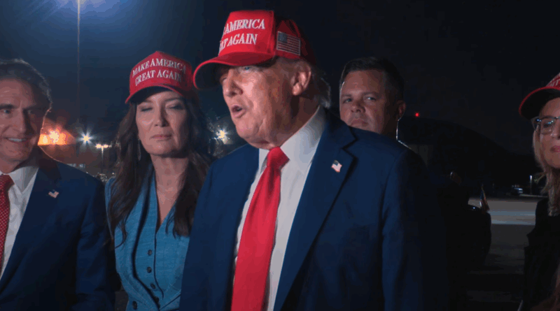 El Presidente de Estados Unidos, Donald Trump declara que Irán ya no es amenaza nuclear. (📸 WhiteHouse). The Border Reports.