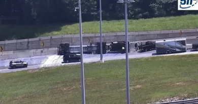 Accidente cierra salida de I-75 hacia I-285 en Atlanta. 📸 GDOT/The Border Reports