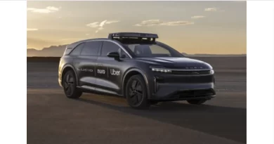 Lucid, el robotaxi autónomo impulsa el stock market y mercado tecnológico global.📸 Lucid/The Border Reports
