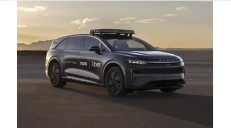 Lucid, el robotaxi autónomo impulsa el stock market y mercado tecnológico global.📸 Lucid/The Border Reports
