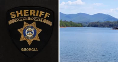 Muere niño ahogado en lago de Georgia durante visita familiar.📸 TownsCounty/The Border Reports