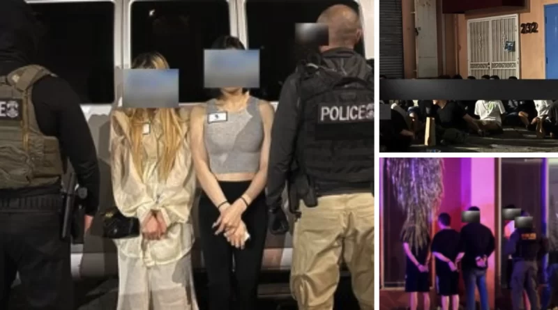 Redada migratoria en club clandestino de El Monte, California. 📸 HSI-The Border Reports