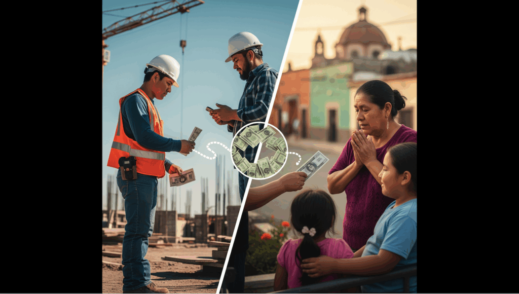 La Presidenta de México, Claudia Sheinbaum elimina impuesto a remesas. 📸 Gemini-The Border Reports